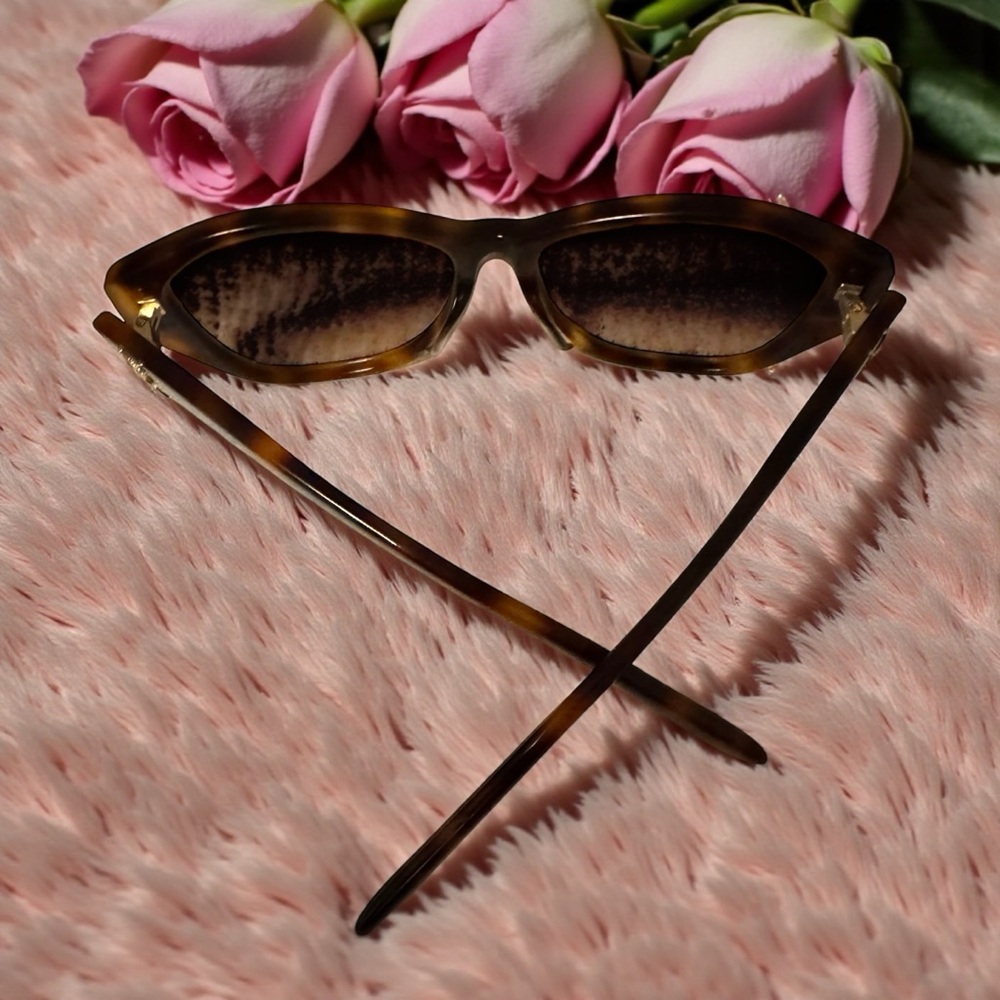 Saint Laurent Tortoise Shell Sunglasses - Picture 4 of 11